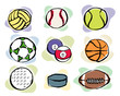 vector sport balls