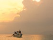 fishing boat in sunset fishing boat in sunset