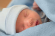 sleeping baby in blue blanket sleeping baby in blue blanket