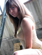 Girl in the old warehouse