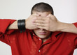 Hiding man