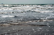 rough water from the beach