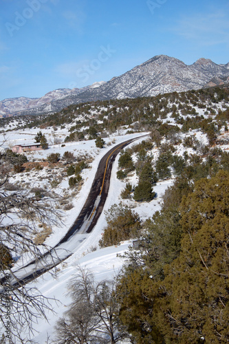 snowy road