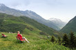 mountains resting