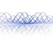 cool soundwave with reflection