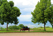assis sur un banc assis sur un banc