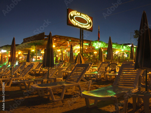Beach restaurant in Laganas, Zakynthos, Greece