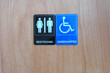 restrooms