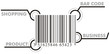 bar code graphic with signs bar code graphic with signs