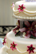 Pink Lily Wedding Cake