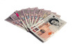 British 20 Pound Bank notes, Isolated cash money