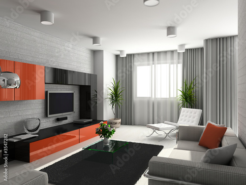 Room Designer on Modern Interior  3d Render  Living Room  Exclusive Design  By George