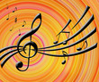 Music notes background