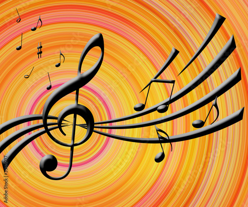 musical notes background. Music notes background