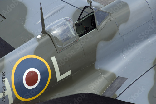 Photo: The cockpit of Spitfire fighter plane. The cockpit of Spitfire fighter plane.