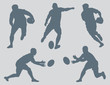 Rugby Figures Vector Rugby Figures Vector