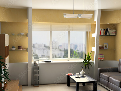 modern interior design (private apartment 3d rendering). modern interior design (private apartment 3d rendering).
