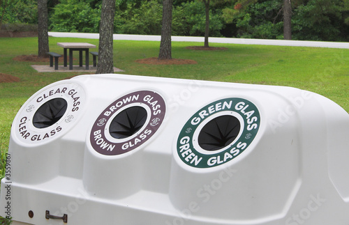 Photo: A public recycling center. A public recycling center.