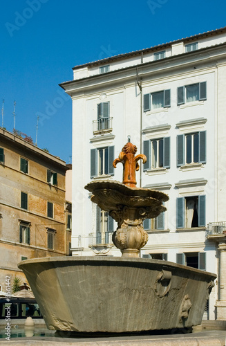 Photo: Fountain at Piazza Farnese, Rome, italy Fountain at Piazza Farnese, Rome, italy