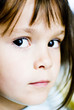 portrait fille regard noir