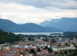 Vue sur Aix-Les-Bains et le lac du Bourget en Savoie. Vue sur Aix-Les-Bains et le lac du Bourget en Savoie.