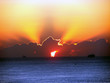 Perfect sunrise as ships enter the harbour