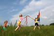 Flying kite