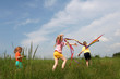 Flying kite