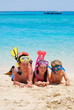 Images : happy snorkelers