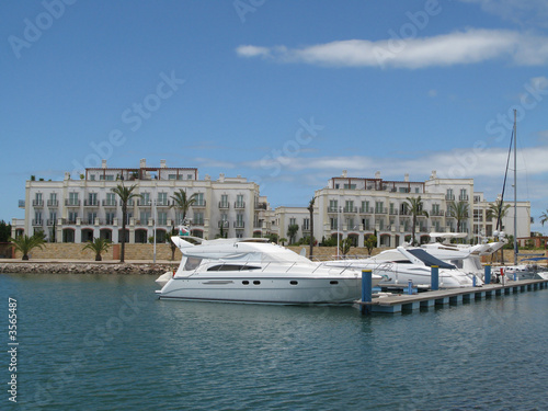 Beautiful view of the Vilamoura marina in Portugal Beautiful view of the Vilamoura marina in Portugal