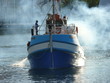 Fischerboot in der V&A Waterfront in Kapstadt