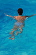 woman in pool