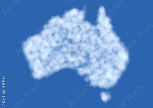Cloud in shape of Australia