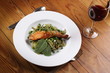 Foto: Lachs auf BŠrlauch Pasta Lachs auf BŠrlauch Pasta