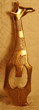 girafe en bronze