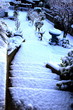 Snow on steps Snow on steps
