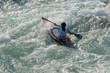 kayaking on river