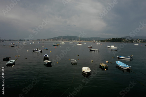 boats at port of Vigo in spain boats at port of Vigo in spain