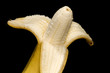 series fruit on black - banana