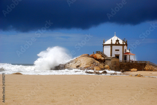"Senhora da Pedra" Chapel in the beach of Miramar "Senhora da Pedra" Chapel in the beach of Miramar