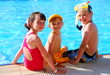 children in pool