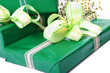 paper gifts boxes with bow, sits ready for any occasion.