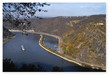 Foto: Der Loreleyfels und der Rhein bei St Goar Der Loreleyfels und der Rhein bei St Goar