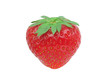 Red strawberry, isolated on the white background.