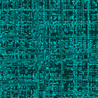 Abstract digital green matrix illumination.