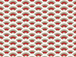 oriental red scallop pattern - illustrated background oriental red scallop pattern - illustrated background