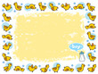 Illustration: yellow duckies frame for BOY yellow duckies frame for BOY