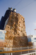 Rock climbing wall on cruise ship