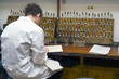 Student in the chemical laboratory