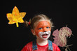 petite fille maquillée en renard